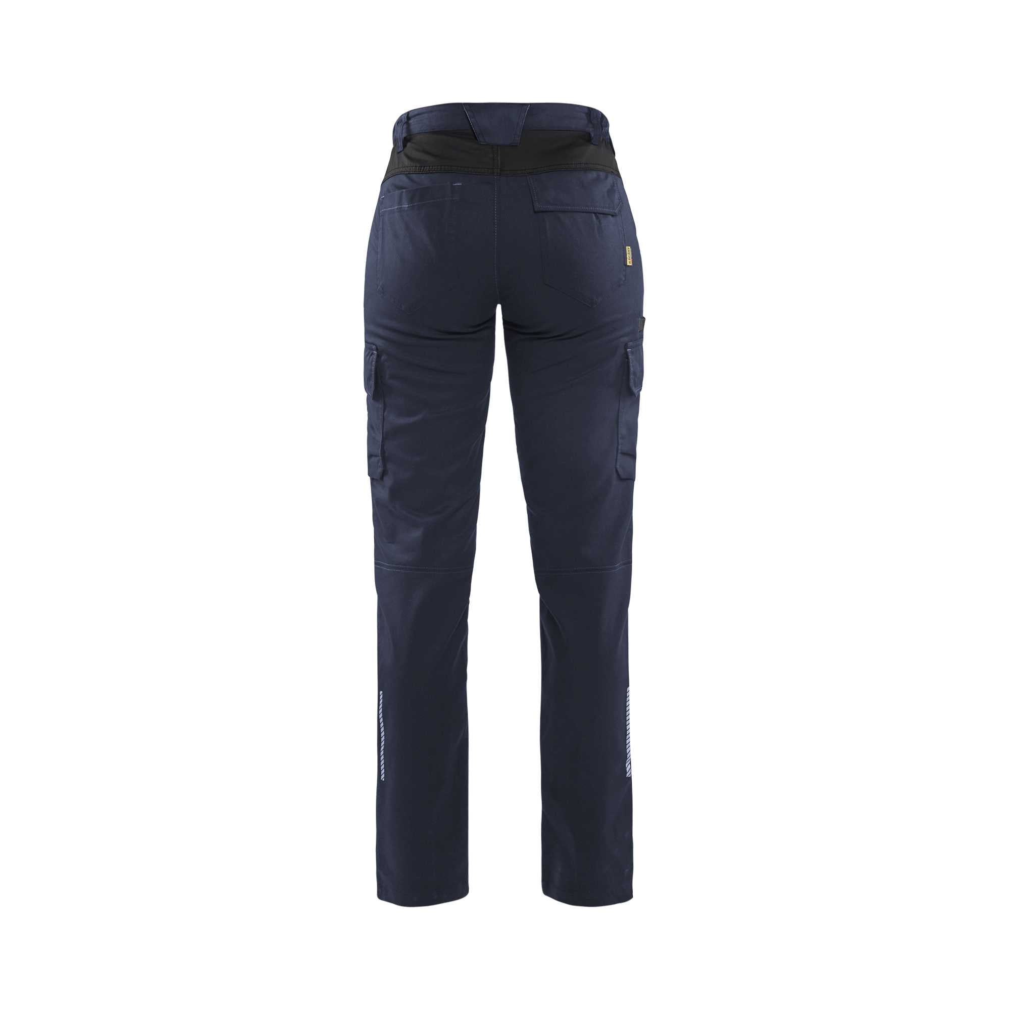 BLAKLADER 71441832 Women's industry trousers stretch Hi Vis Reflective Work Trousers Women - twill fabric